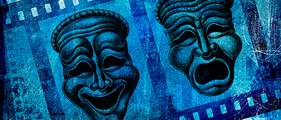 image of theatrical faces